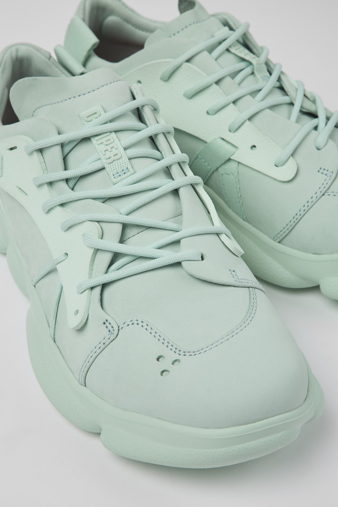 Close-up view of Karst Blue Nubuck/Textile Sneaker for Men