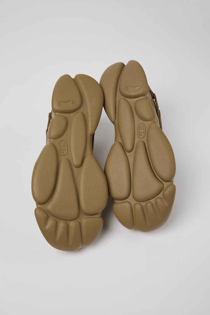 The soles of Karst Brown Nubuck/Textile Sneaker for Men