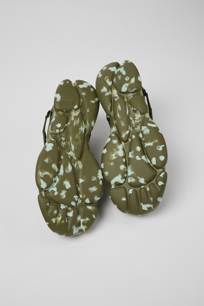 The soles of Karst Green Nubuck/Textile Sneaker for Men
