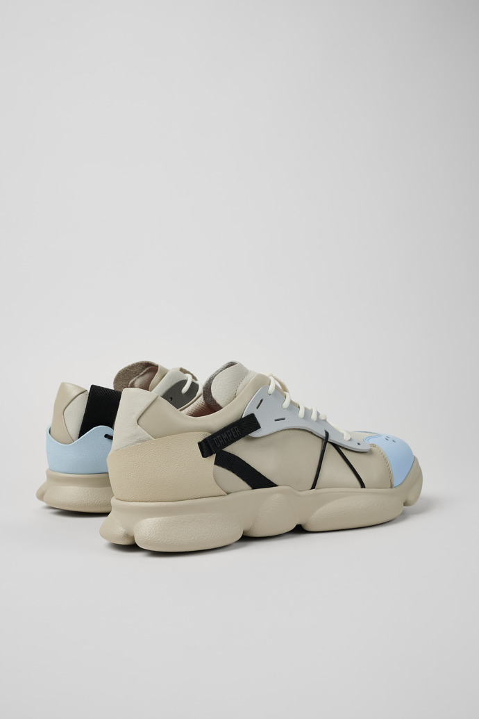 Twins Mehrfarbiger Herrensneaker aus Leder und Textil