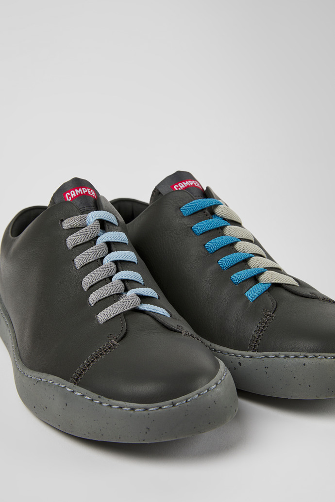 Twins Sneakers grises de piel para hombre