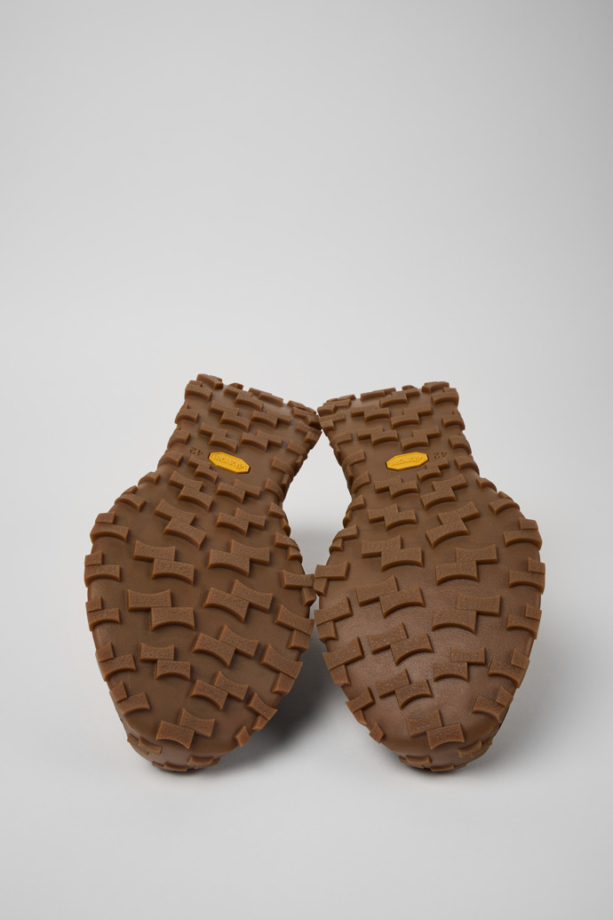 The soles of Drift Trail VIBRAM Brown Textile/Nubuck Sneaker for Men