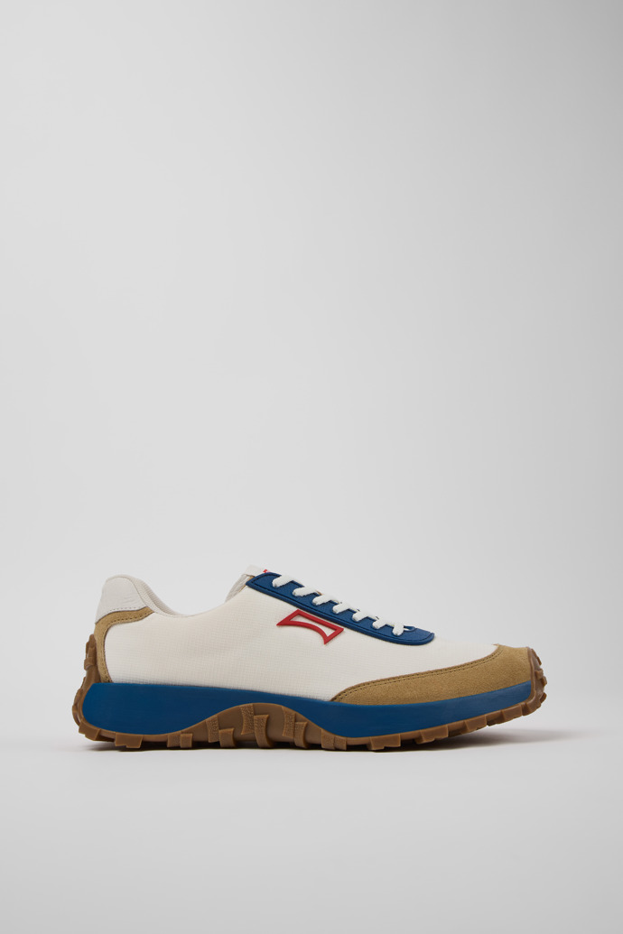 Side view of Drift Trail Multicolor Textile and Nubuck Leather Sneakers for Men.