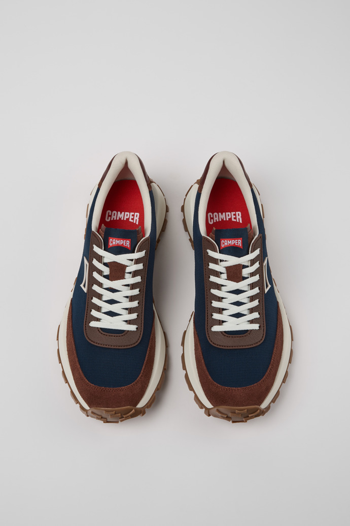 Drift Trail Sneakers de tejido y nobuk azules para hombre.