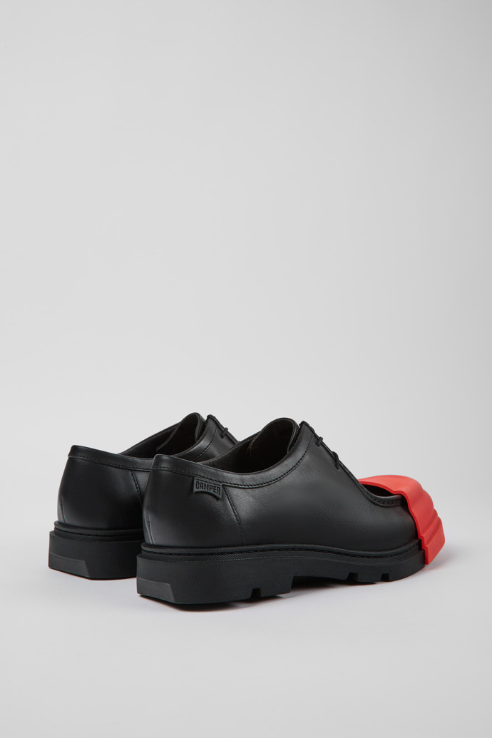 Junction Sapatos em couro pretos para homem