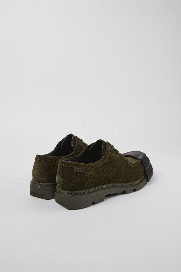 Back view of Junction Green Nubuck Wallabee for Men