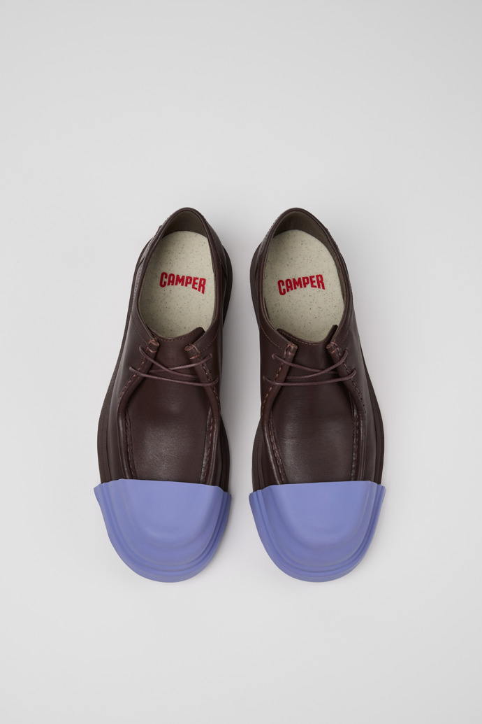 Junction Zapatos marrones de piel para hombre.