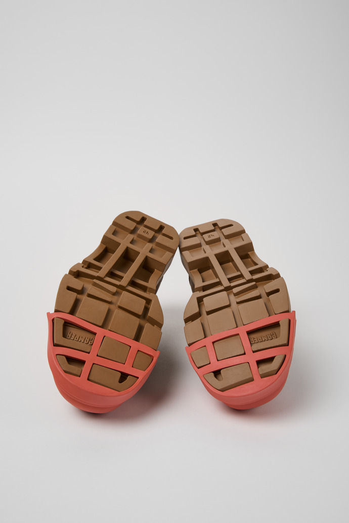 The soles of Junction Brown Regenerative Leather Shoes for Men.