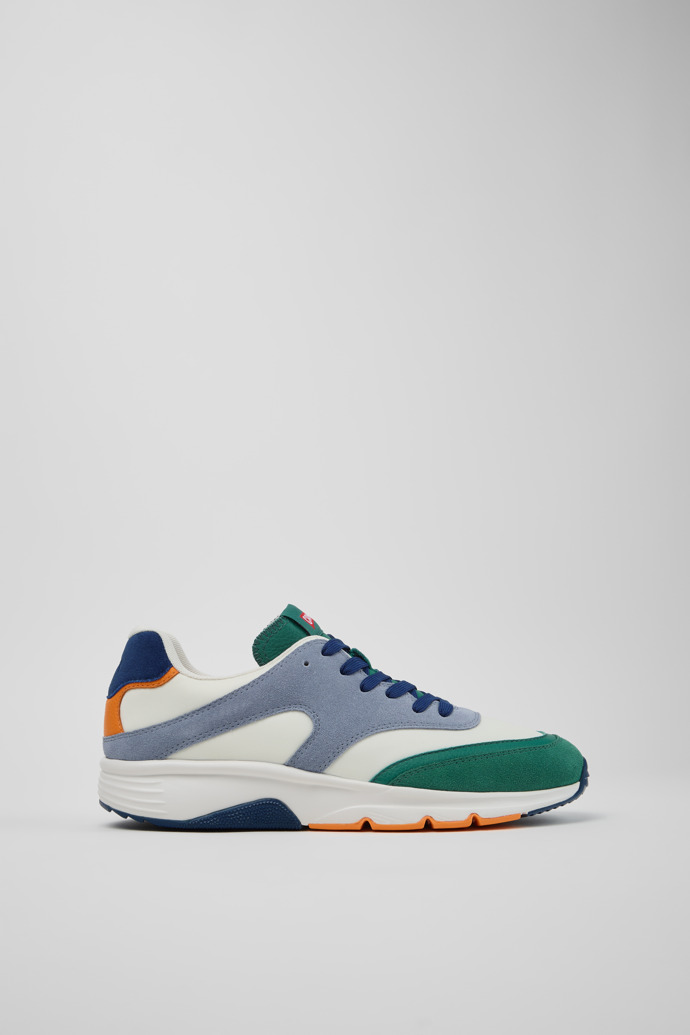 Side view of Drift Multicolor Textile and Nubuck Sneakers for Men.
