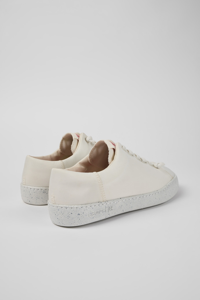 Back view of Peu Touring White Textile Sneaker for Men