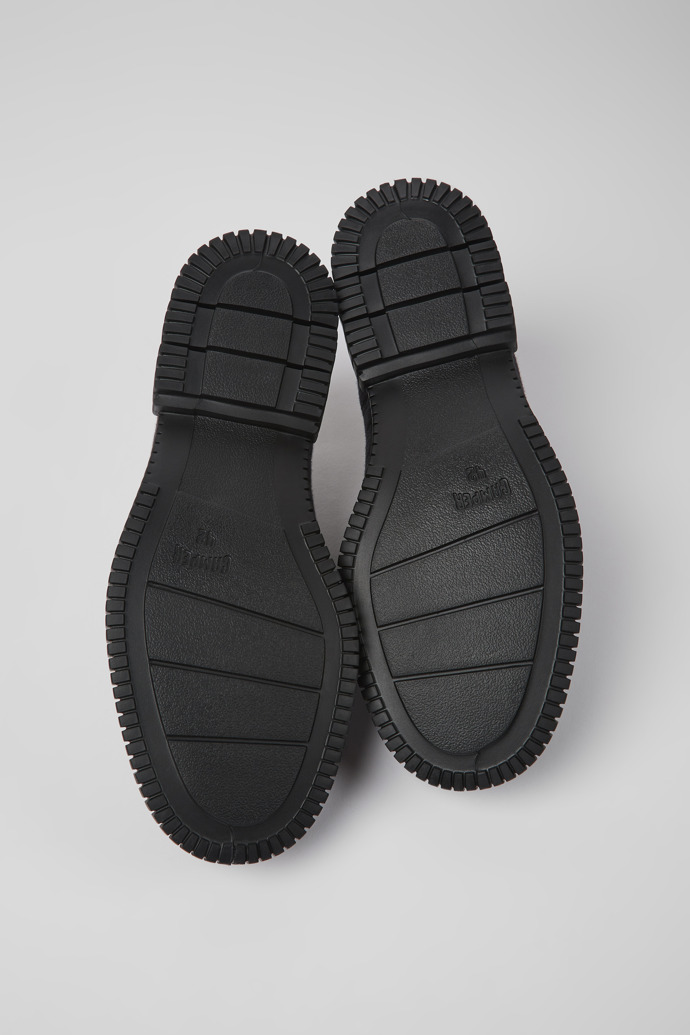 The soles of Pix TENCEL® Black TENCEL™ Lyocell shoes for men