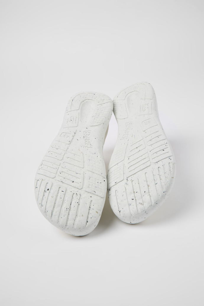 The soles of Peu Stadium White textile sneakers for men