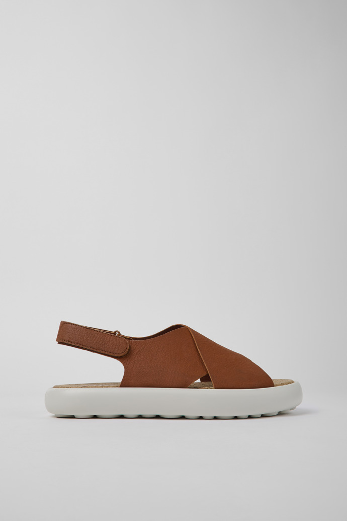 Side view of Pelotas Flota HyphaLite™ Brown and white HyphaLite™ sandals for men