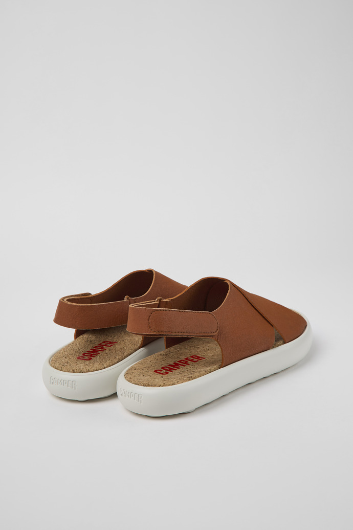 Back view of Pelotas Flota HyphaLite™ Brown and white HyphaLite™ sandals for men