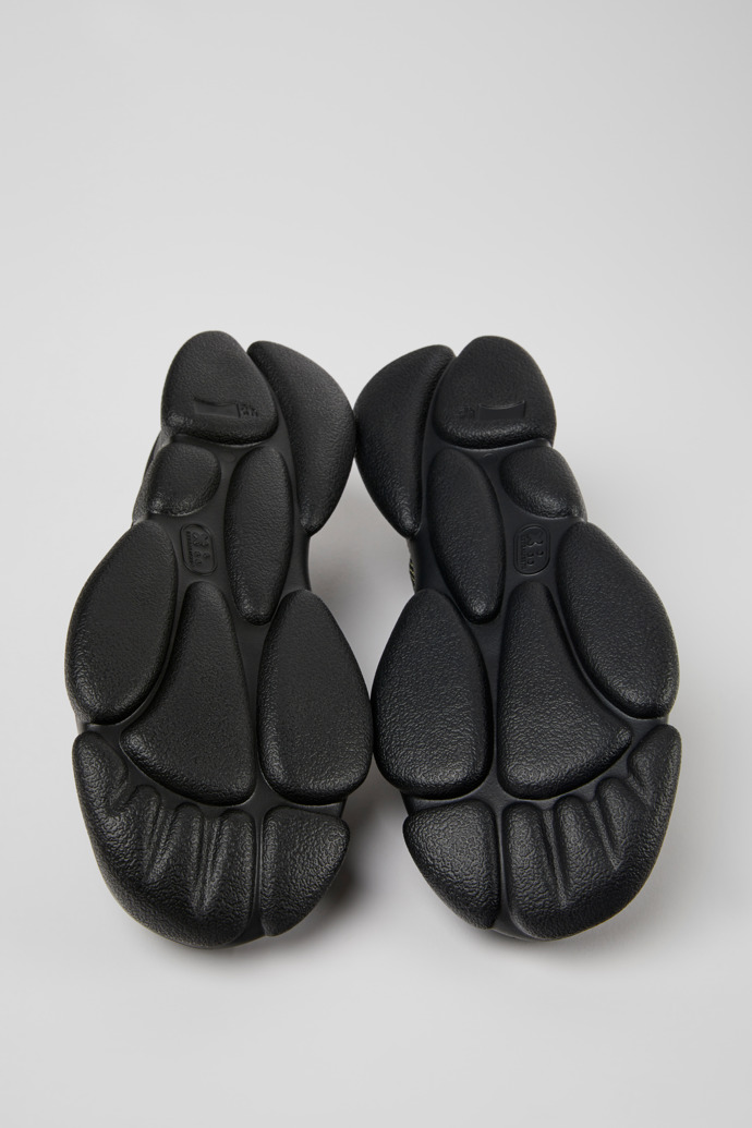 The soles of Karst Black textile sneakers for men