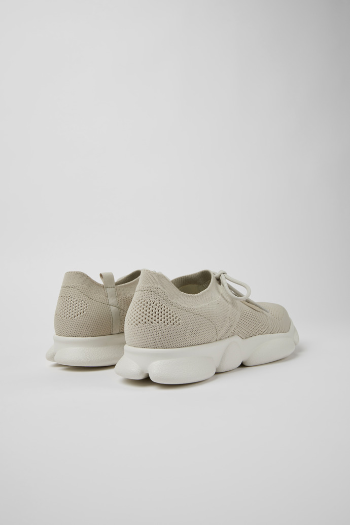 Back view of Karst Gray textile sneakers for men