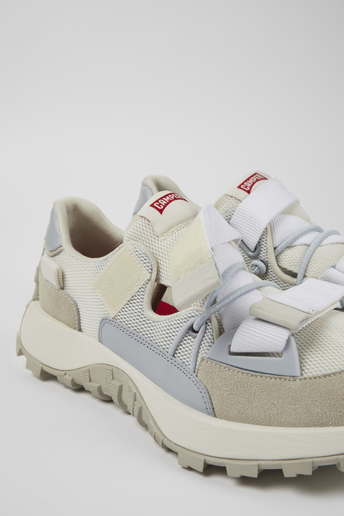 CAMPER: Drift Trail sneakers in recycled fabric and recycled leather -  White