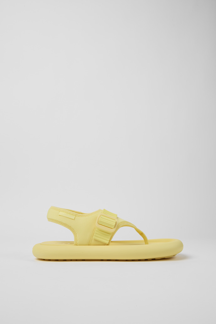 Side view of Camper x Ottolinger Yellow sandals for men by Camper x Ottolinger