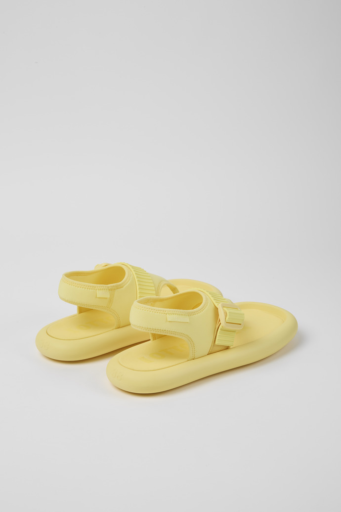 Back view of Camper x Ottolinger Yellow sandals for men by Camper x Ottolinger