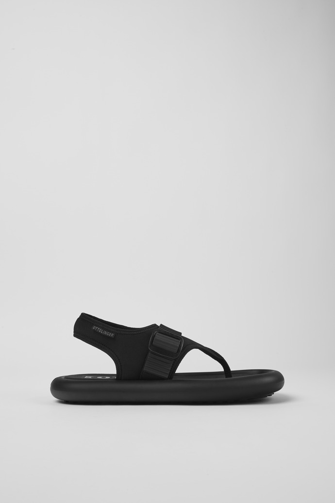 Image of Side view of Camper x Ottolinger Black sandals for men by Camper x Ottolinger