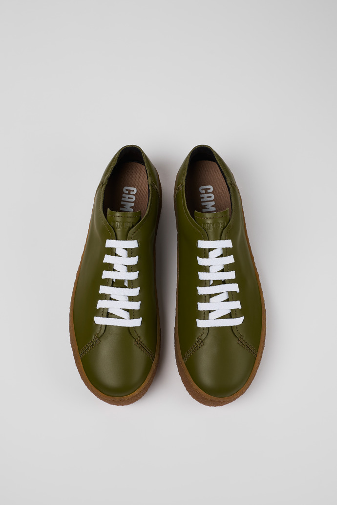 Peu Terreno Πράσινο δερμάτινο καθημερινό παπούτσι για άντρες