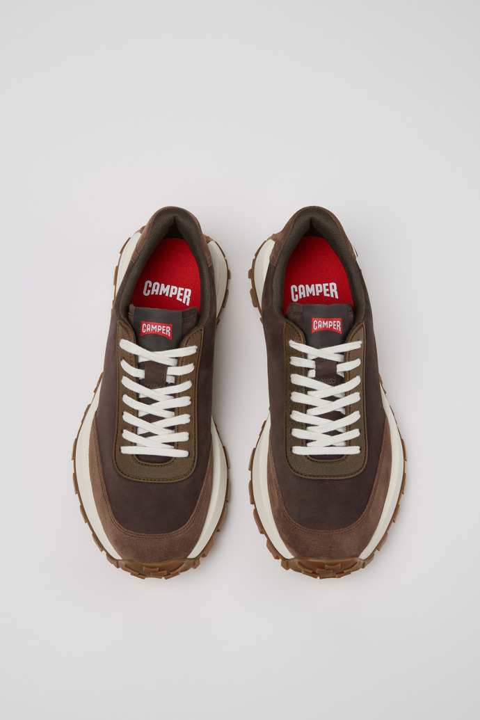 Drift Trail Sneakers marrones de nobuk para hombre.