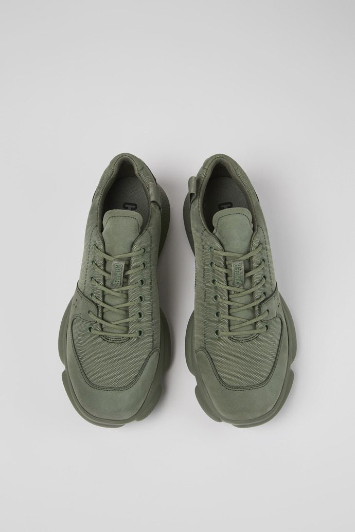 Karst Πράσινα ανδρικά παπούτσια δέρμα-ανακυκλωμένο PET