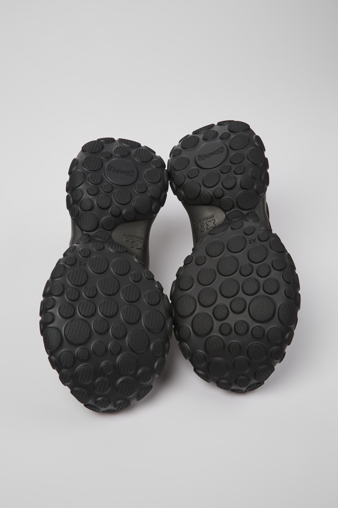 The soles of Pelotas Mars Black textile and nubuck sneakers for men