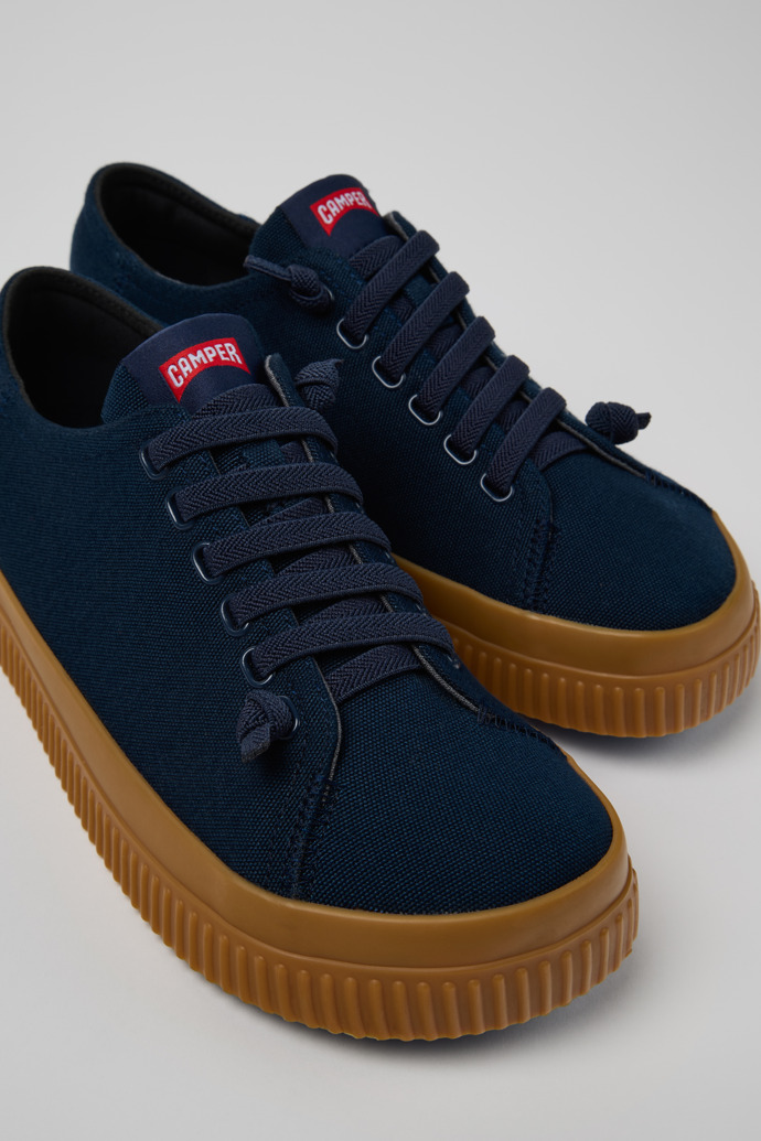 Peu Roda Sneakers blu in TENCEL™ Lyocell da uomo.