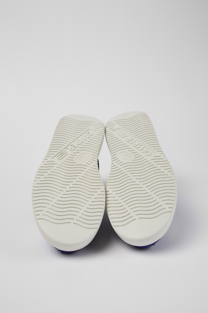 The soles of Runner K21 MIRUM® Blue MIRUM® textile sneakers for men