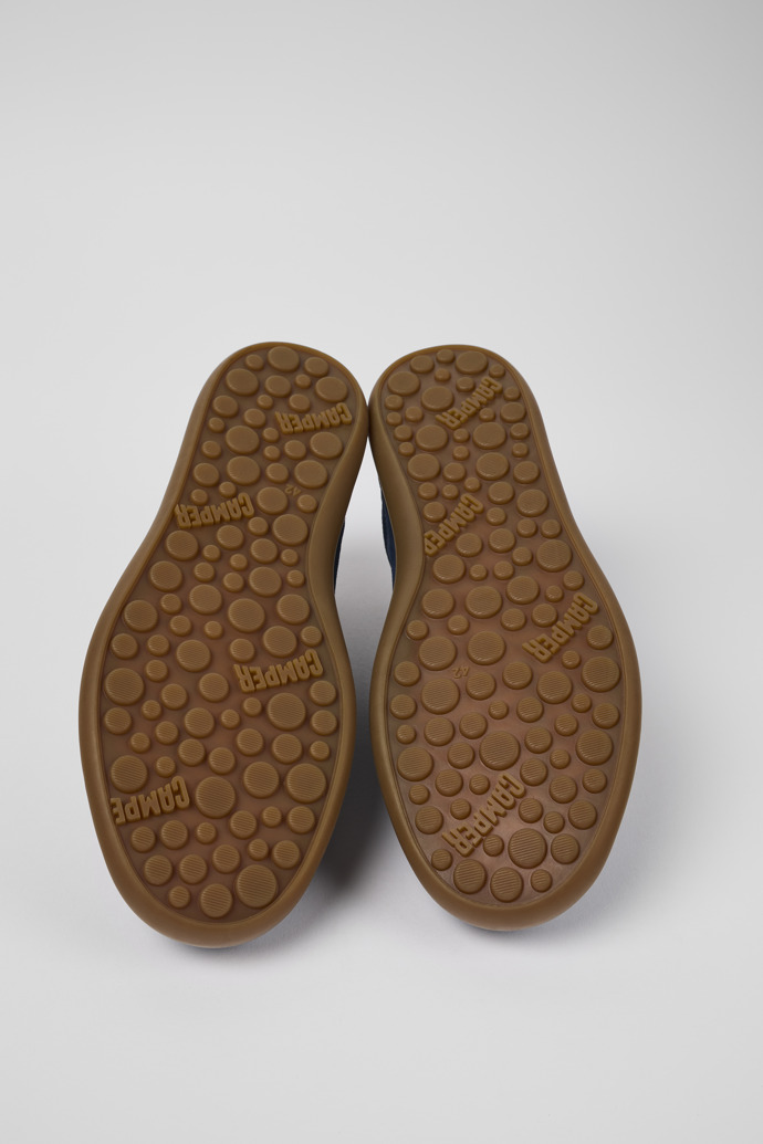 The soles of Pelotas Soller Blue Nubuck/Leather Sneaker for Men