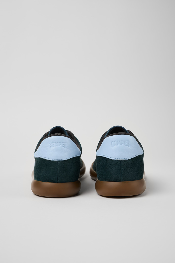 Back view of Pelotas Soller Green Nubuck/Leather Sneaker for Men