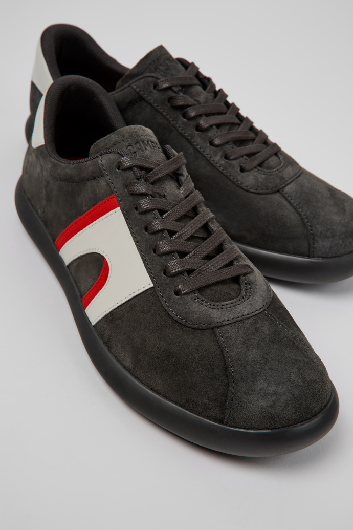 Close-up view of Pelotas Soller Multicolor Nubuck and Leather Sneakers for Men.