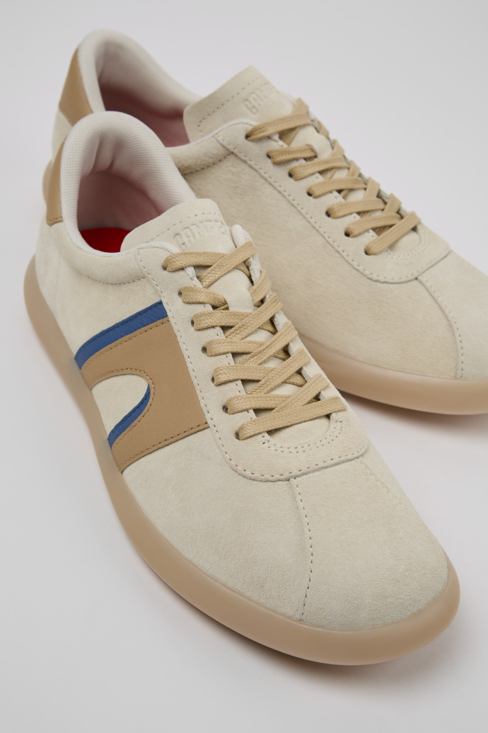 Pelotas Soller Sneaker d’home de nubuc i pell multicolor.