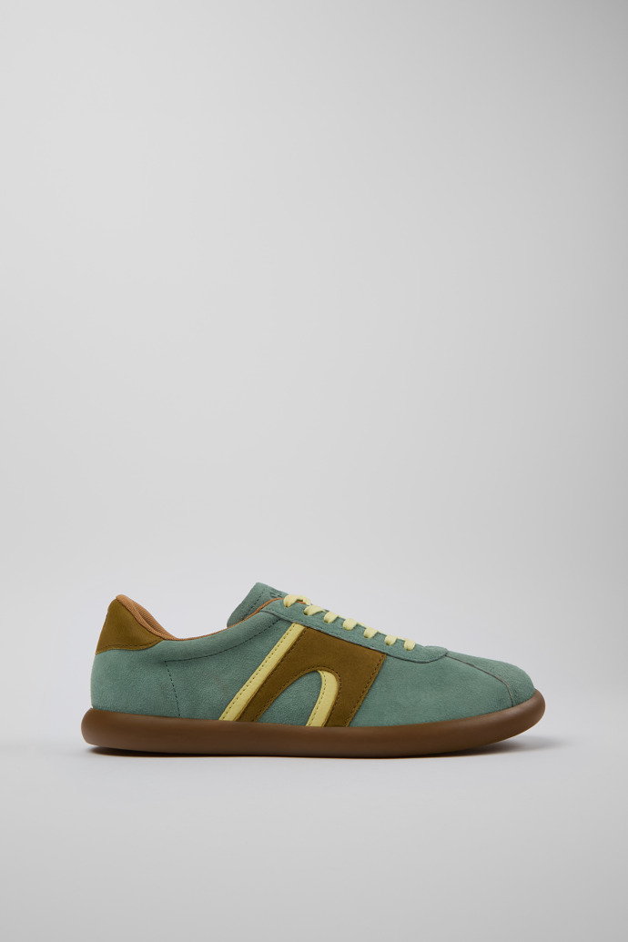 Pelotas Soller Sneaker d’home de nubuc i pell multicolor.