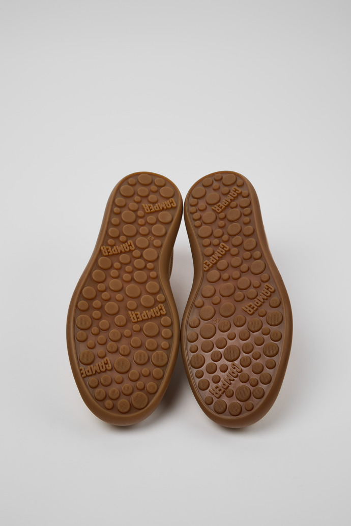 The soles of Twins Multicolor Nubuck Sneakers for Men.