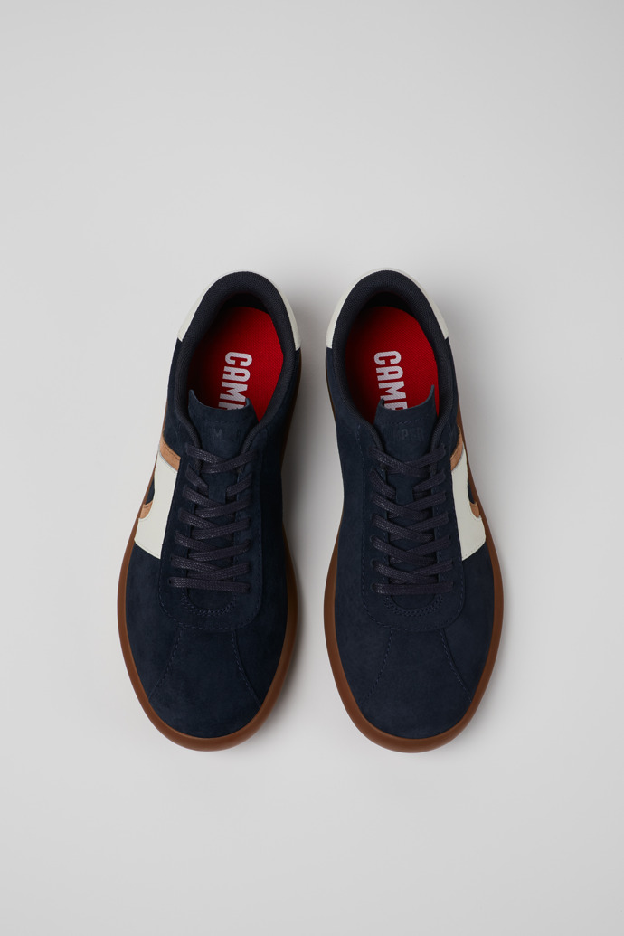 Overhead view of Pelotas Soller Multicolor Nubuck and Leather Men's Sneakers.