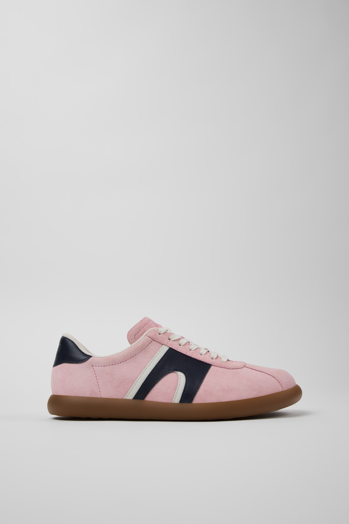 Side view of Pelotas Soller Multicolored Nubuck and Leather Sneakers for Men.