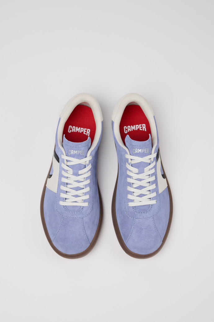 Overhead view of Pelotas Soller Multicolor Nubuck and Leather Sneakers for Men.