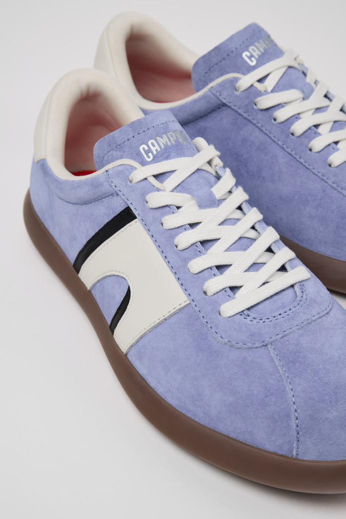 Close-up view of Pelotas Soller Multicolor Nubuck and Leather Sneakers for Men.