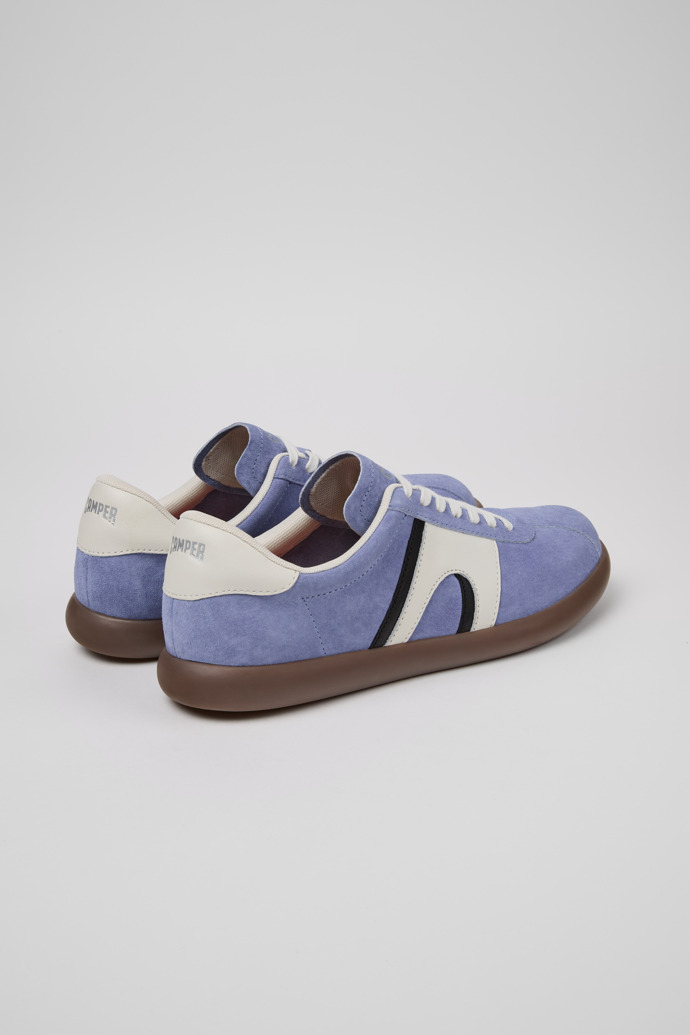 Back view of Pelotas Soller Multicolor Nubuck and Leather Sneakers for Men.