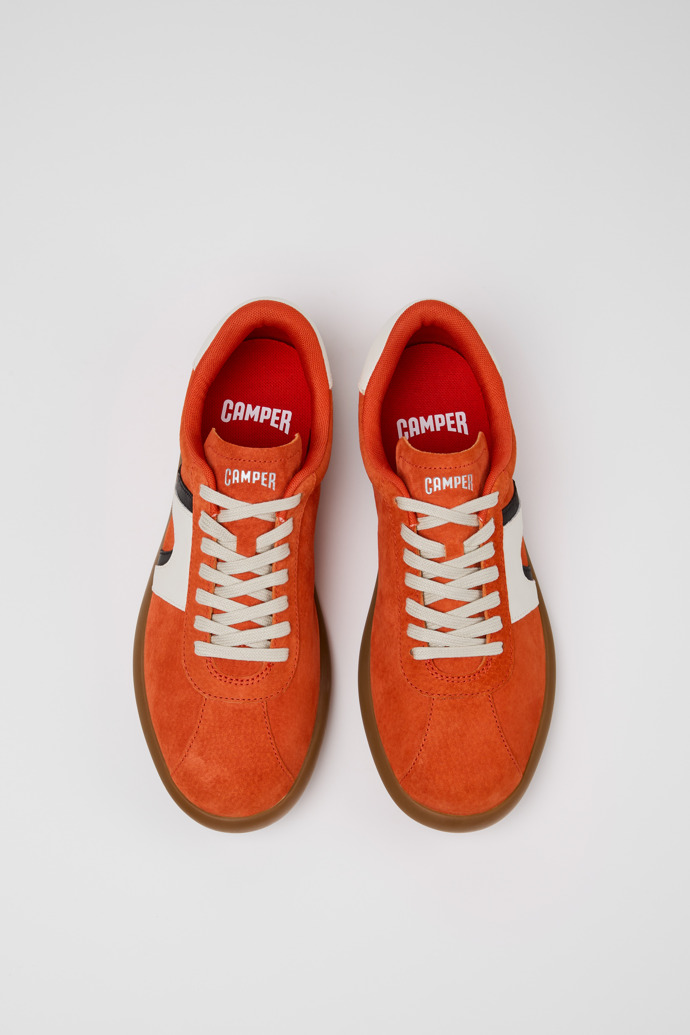 Overhead view of Pelotas Soller Multicolor Nubuck and Leather Sneakers for Men.