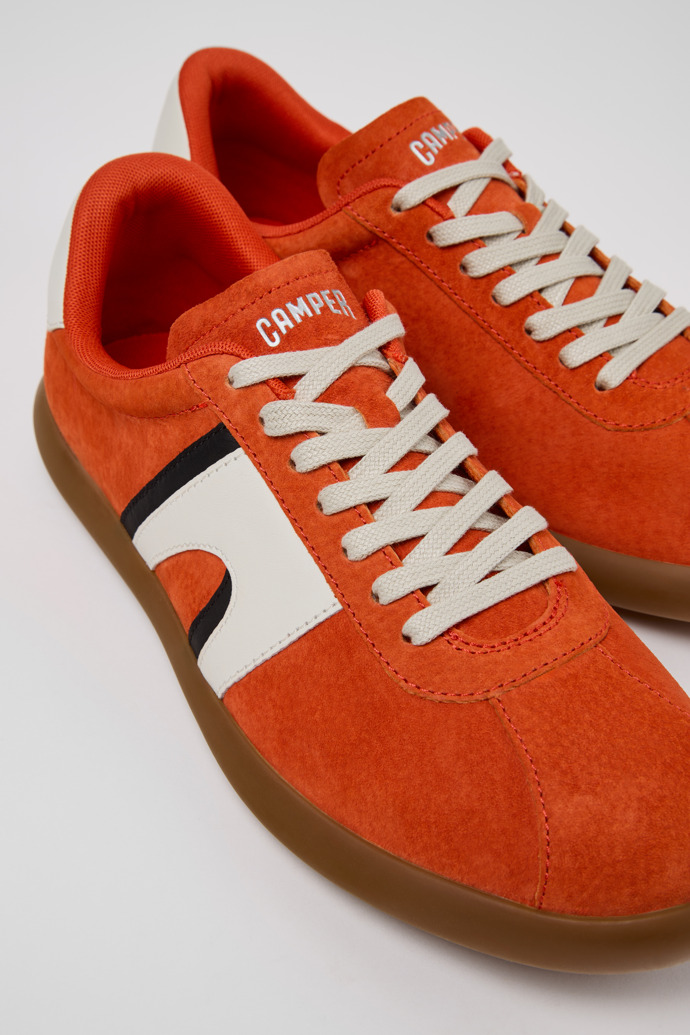 Close-up view of Pelotas Soller Multicolor Nubuck and Leather Sneakers for Men.