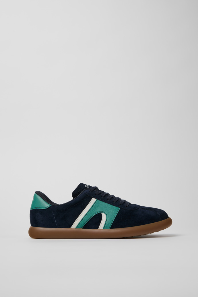 Side view of Pelotas Soller Multicolor Nubuck and Leather Sneakers for Men.