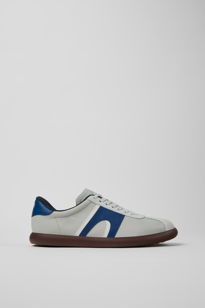 Side view of Pelotas Soller Multicolor Leather and Nubuck Sneakers for Men.