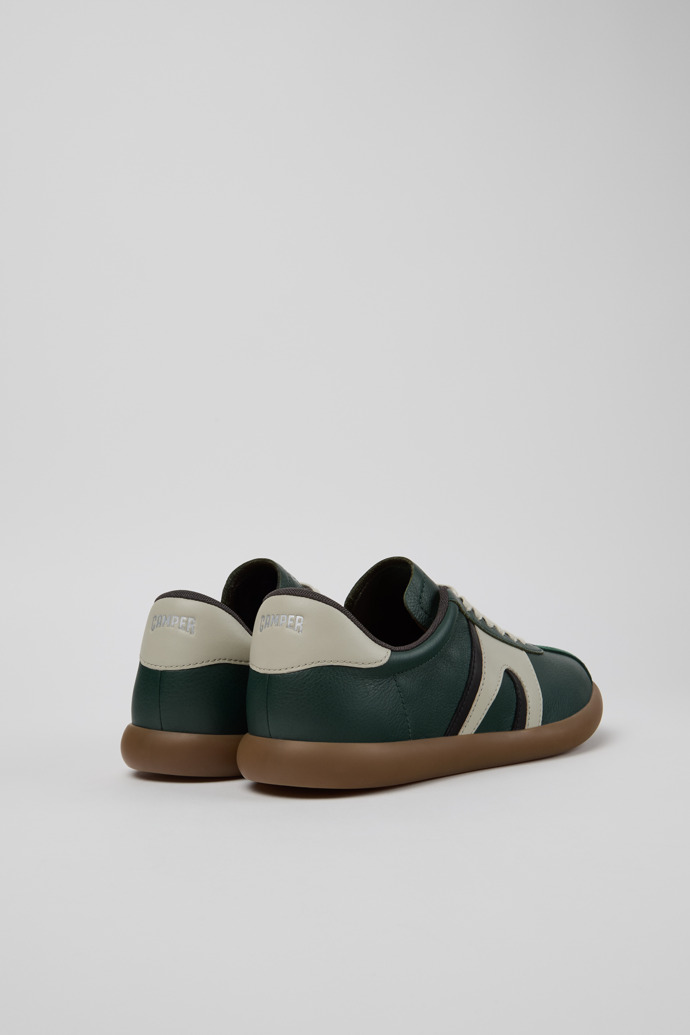 Back view of Pelotas Soller Multicolor Leather and Nubuck Sneakers for Men.