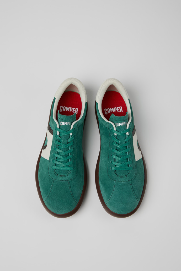 Overhead view of Pelotas Soller Multicolor Nubuck and Leather Sneakers for Men.