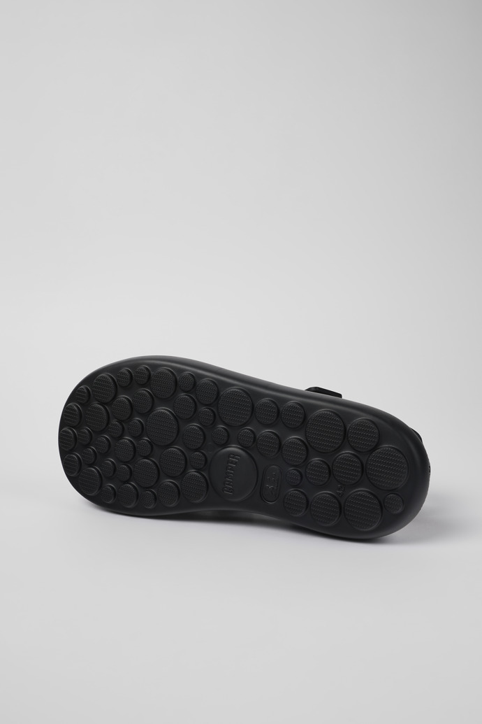 The soles of Pelotas Flota Black Leather Sandal for Men