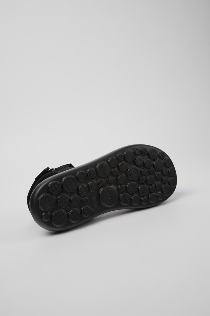 The soles of Pelotas Flota Black Textile Sandal for Men