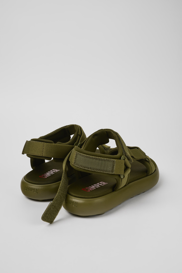 Back view of Pelotas Flota Green Textile Sandal for Men